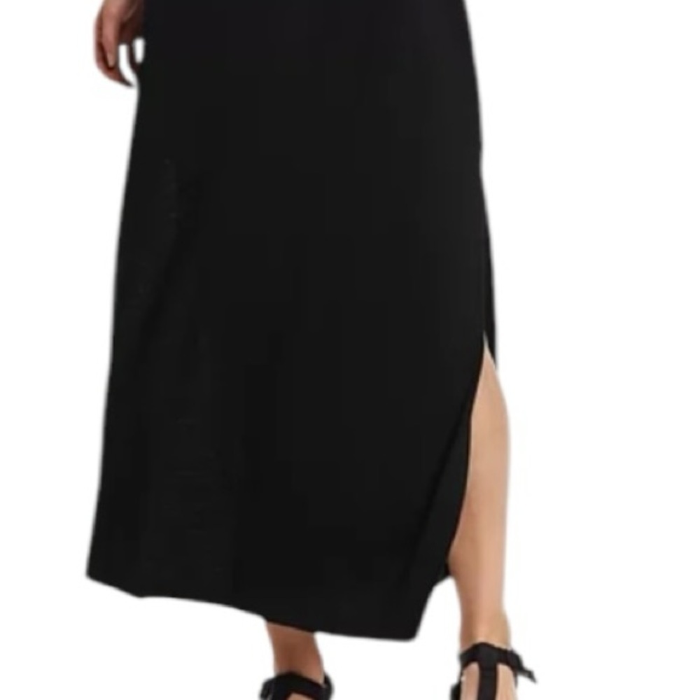 Eddie Bauer 100% Cotton Tank Maxi Dress Black Size Large - Picture 5 of 8